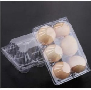 6 egg hold capacity chicken egg plastic tray