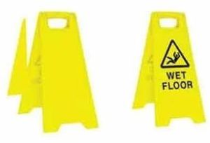 Yellow Caution Stand