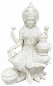 white laxmi statue