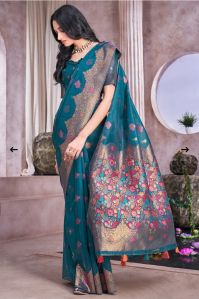 fancy fabric saree