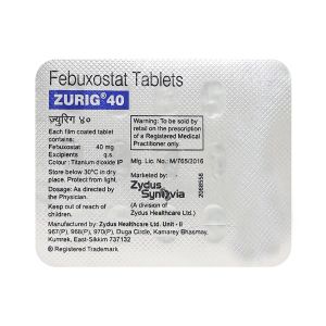 Zurig 40Mg Tablet