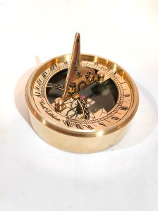 Handmade Brass Box Sundial Compass with Personalized Custom Text - The Ultimate Gift for Any Occasion!