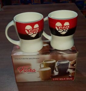 JP Royal Hand painting Milk Mug (2 Pc)