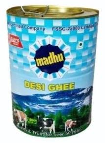 5 Litre Madhu Desi Ghee Tin