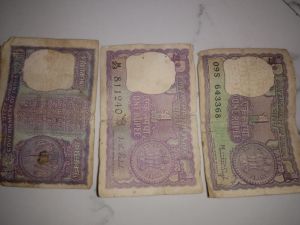 old 1 rupees note