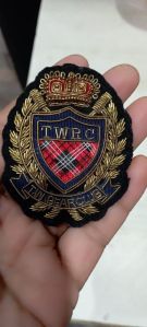 hand embroidered working badge