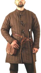 medieval medieval thick padded full gambeson coat