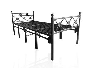 sahni portable modern style single folding metal cot