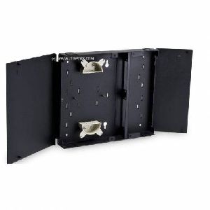 12 Port Wallmount Indoor Outdoor Optical Fiber Termination Box LIU, Hold Upto 12 Adaptor, Metal Type