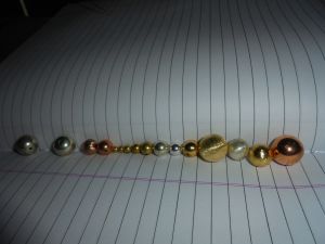 copper brass drilled balls beads