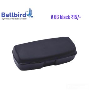 V66 Black Plastic Eyeglass Case