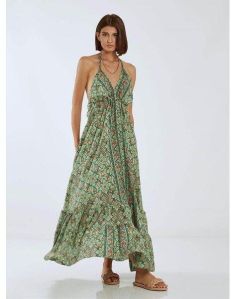 Boho fashion silk dress