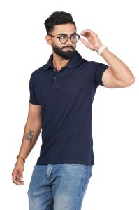 pc matty collar navy blue 220 gsm t shirt