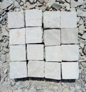 Block White Sandstone Cobbles