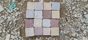 Sandstone Cobbles rectangular Mix Colour