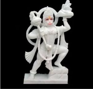 White Marble Hanuman Statue