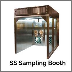 stainless steel sampling booth