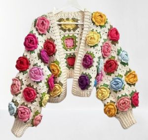 ladies winter jacket Crochet