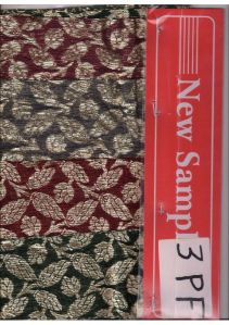 spun cotton pure zari brocade weaving fabric 03