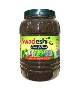 1 Kg Swadeshi Regular Ctc Tea Jar Best Quality Darjeeling Duars Ctc Tea Swadeshi Tea Brand Of B