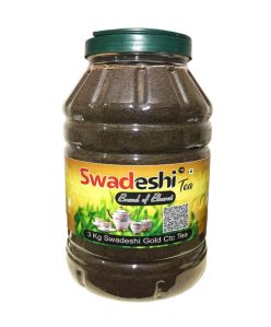 3Kg Swadeshi Gold Ctc Tea Swadeshi Tea Brand Of Bharat Best Gold Tea Jar Upper Assam Best Ctc