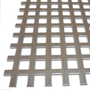 Brass Square Hole Perforated Sheet