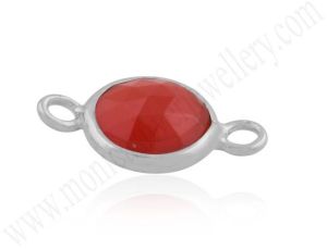 Red Onyx Silver Jewelry Finding