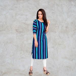 blue line kurti