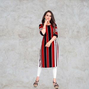 red black kurti