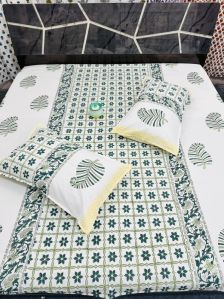 Block Printed Bed Sheet