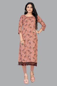 Morpankh Print Ladies Kurta