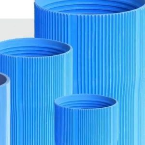 Pvc ribbed pipes