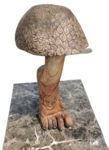 Handicraft Wood Leg Sculpture