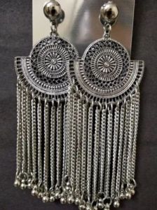 Oxidized Silver Earrings