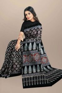 Cotton Hand Block Printed Saree