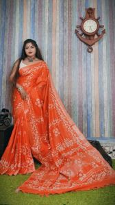 Printed Linen Saree