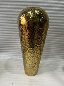 Hand Carved Flower Vase