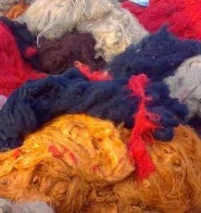 Dyed Cotton Yarn Waste