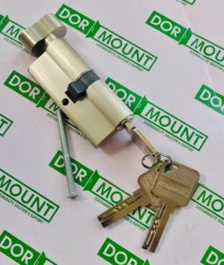 Dormount Euro Profile Brass Cylinder One Side Keys