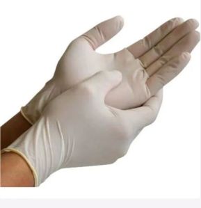 White Latex Examination Gloves