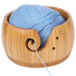 wooden yarn bowl
