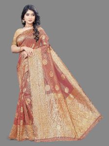 Pure Cotton Banarasi Silk Saree