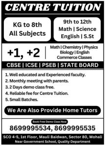 Home Tuition in Mohali