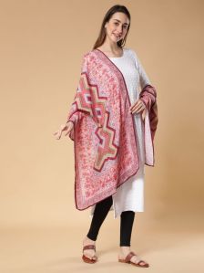 muslin ethnic motifs digital printed dupatta