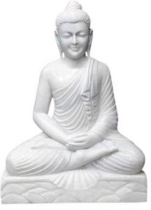 white marble buddha statue