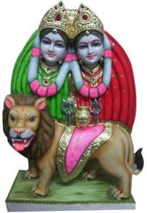 White Marble Kela Devi Mata Statue