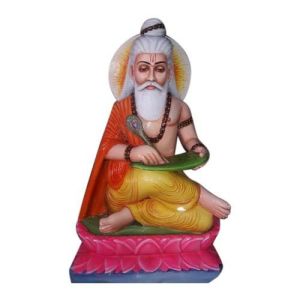 White Marble Valmiki Statue