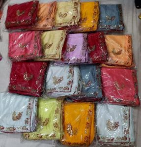 Chiffon Hand Work Sarees