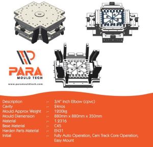 24 cavity elbow cpvc mould