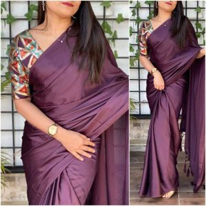 Silk Plain Saree